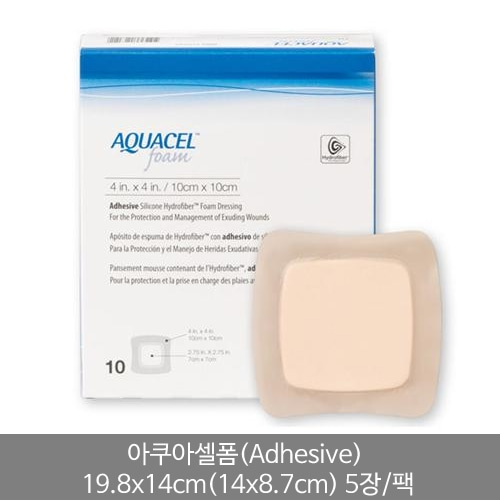 [Convatec] 컨바텍 아쿠아셀폼(Adhesive)접착성 420625(19.8x14cm/14x8.7cm)5장/팩/Heel/Acuacel Foam 교환반품불가제품-CU메디칼