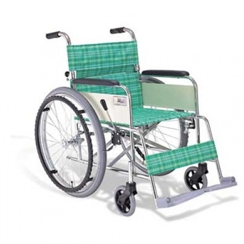 [미키]MS-2 꺾기형 스틸 휠체어/등받이 접힘기능-CU메디칼