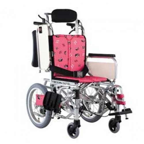 [미키]Jr TILT-7(16D) 아동형(개호형) 알루미늄 휠체어 알루미늄 휠체어/알루미늄/알루미늄용/알루미늄형/알루미늄형 휠체어/알루미늄용 휠체어/아동형/아동형휠체어-CU메디칼