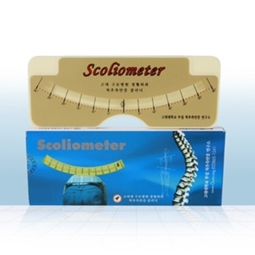 척추측만증각도기(Scoliometer/척추측만증각도기(Scoliometer)/척추측만증 유무 예측/몸통의 회전변형 정도 측정-CU메디칼