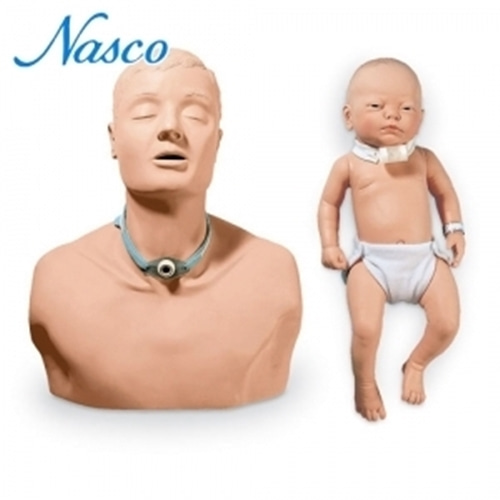 [NASCO] LF01159 - 기관절개 실습모형 Set (성인+유아)-CU메디칼